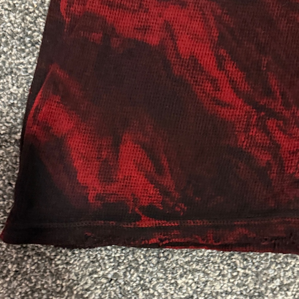 Affliction Red and Black Long Sleeve thermal Top men - Picture 4 of 8